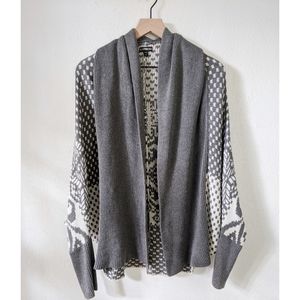 Express Geometric Knit Cardigan
